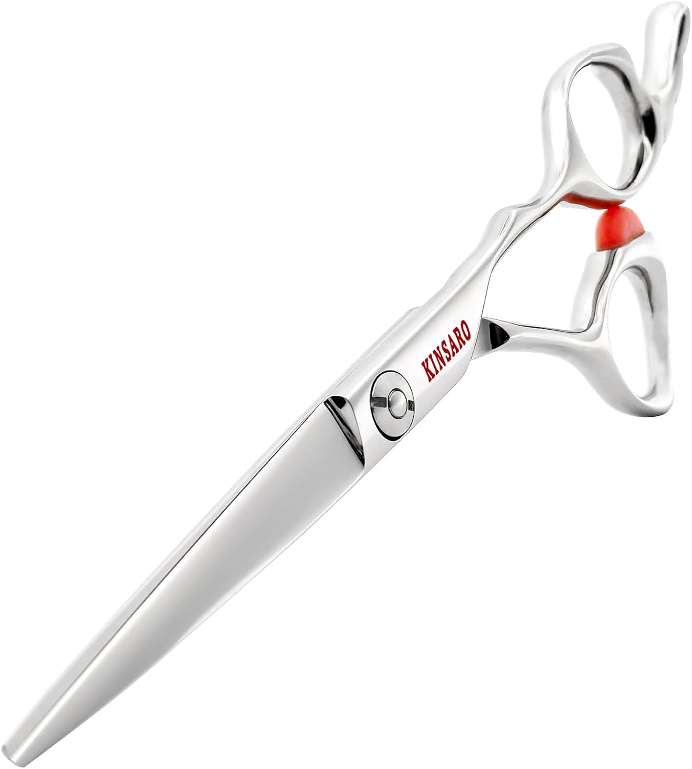 Hair Cutting Scissors 6 inch Professional Hair Cutting shears Barber Scissors Shears Sharp Japan 440c Stainless Steel Orange Stop Block for Hairdresser Barber or Home Use KINSARO