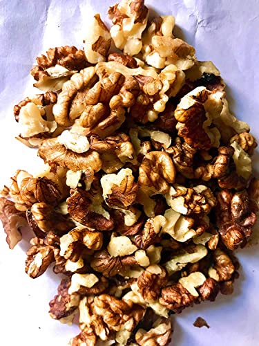 Image of 3p Kashmiri Organic Walnut Kernels Without Shell Natural Akhrot Giri Dry Fruit Brown Quarter 800 grams (200gm x Pack of 4)