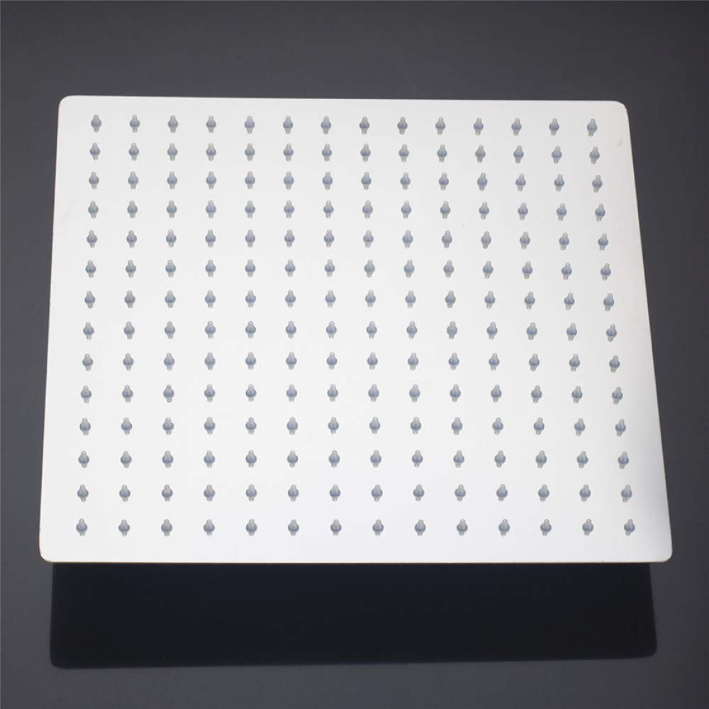 24 pulgadas, cromo, lluvia, sobre la cabeza, baño de lavado, montado en la pared, estilo cuadrado, latón, cascada, ducha, rociador superior, cabezal de ducha, como se muestra