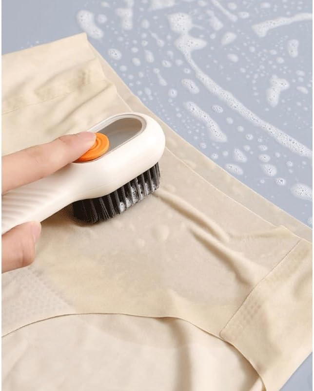 Liquid Addition Shoe Brush Multi-Functional Cleaning Household Press Soft Laundry