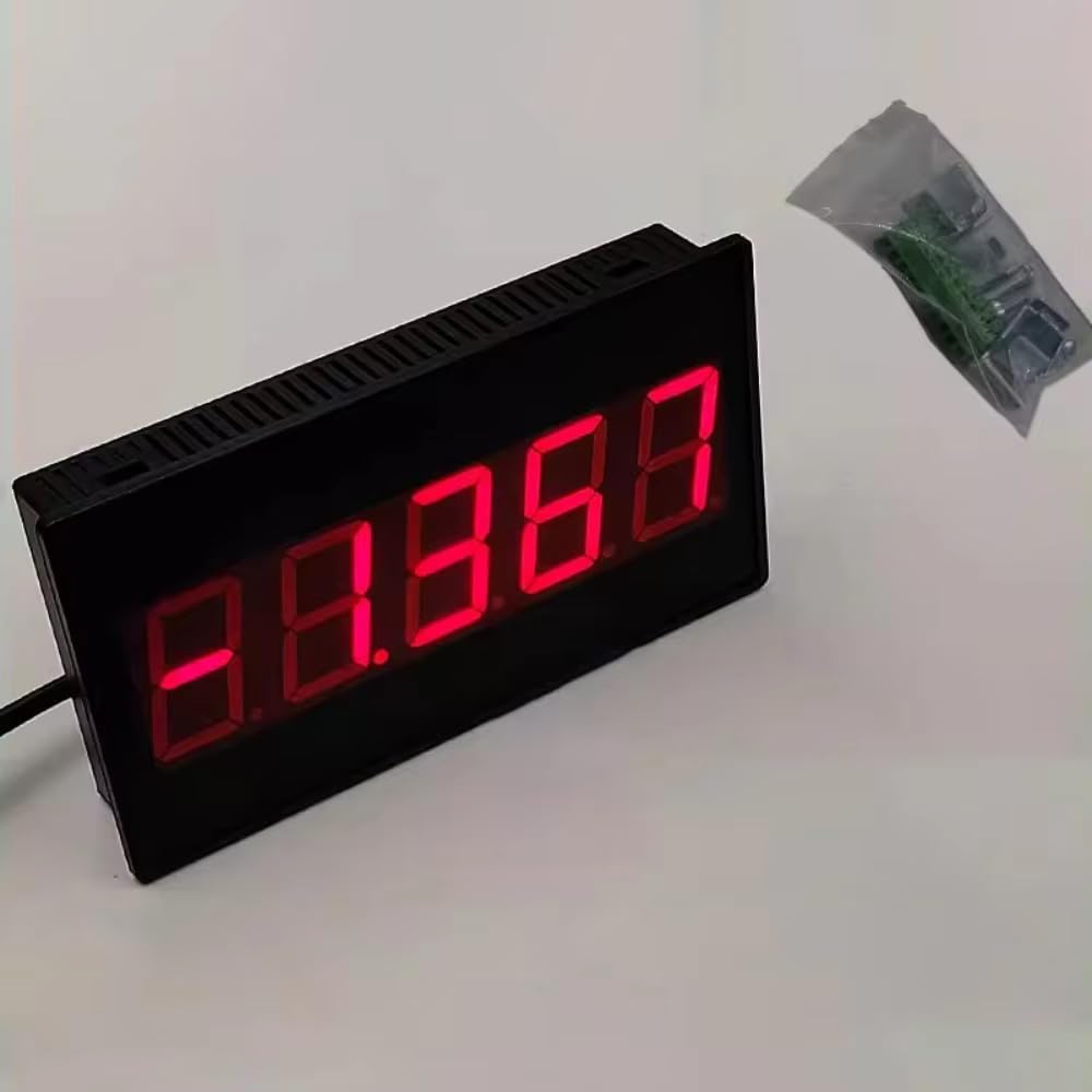 Industrial 1.5 Inch 5-Digit LED Display Module, RS485 Communication Support Modbus RTU/ASCII Protocol, 10-36V Wide Voltage Digital Display Board