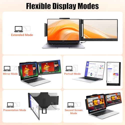 Image of Funhill Laptop Screen Extender 13.5 inch Laptop Monitor Extender 1080P IPS, Dual Portable Monitor for Laptops 13-17.3 inch with Display /HDMI Port