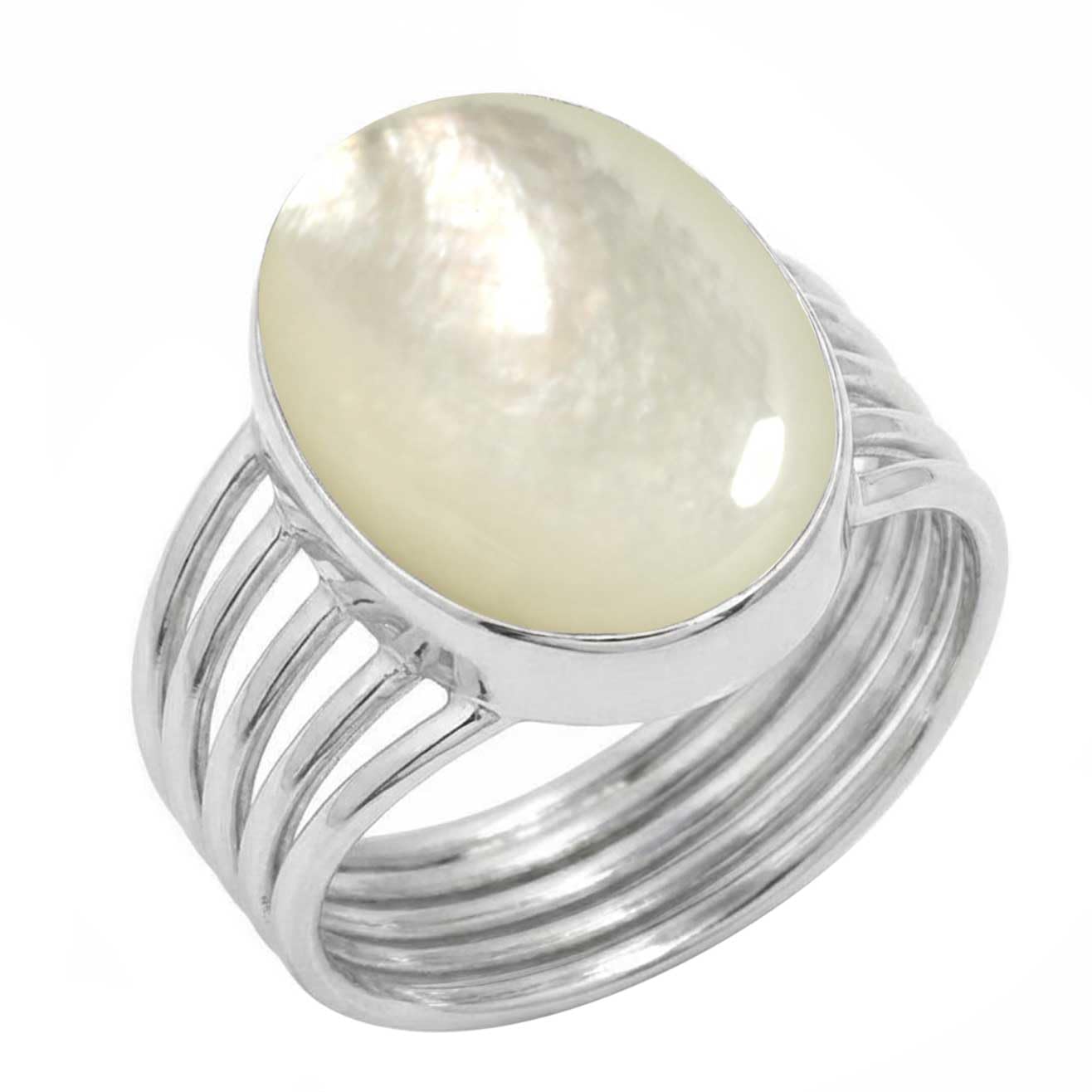 Boho Gioielli Fatti a Mano Robusto Gemma Naturale Labradorite, Corniola, Quarzo Rosa, Cristallo Ovale Anello Placcato Argento Sterling 925 Da Donna