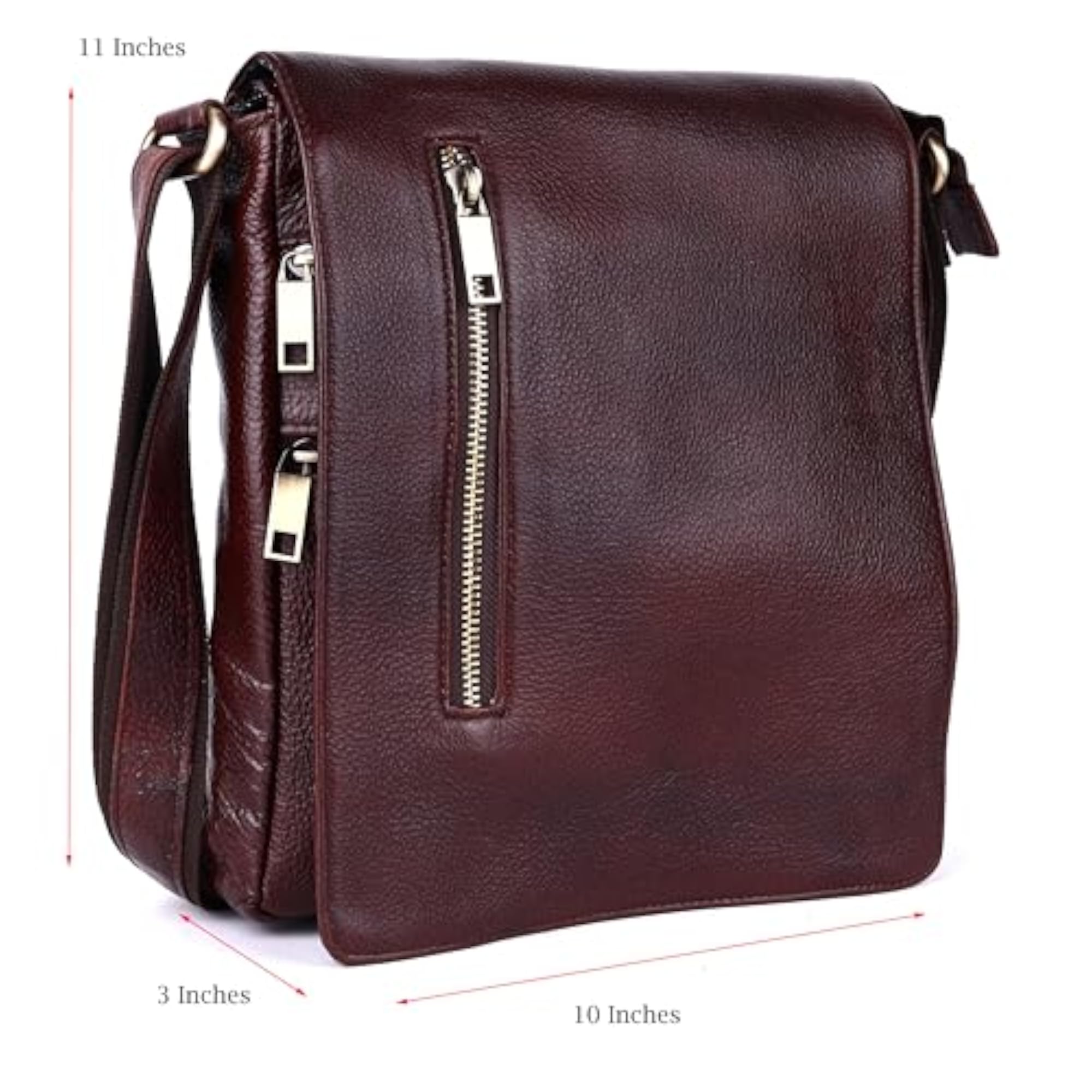 Green Hide Craft Leather Sling Utility Bag