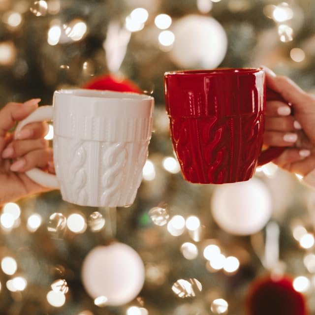 Taza de cerámica crema Sweet Water Decor 17oz miniatura 4