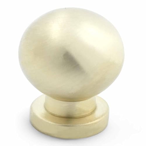 4pcs Solid Brass Cabinet Knobs, Round Ball Gold Knobs for