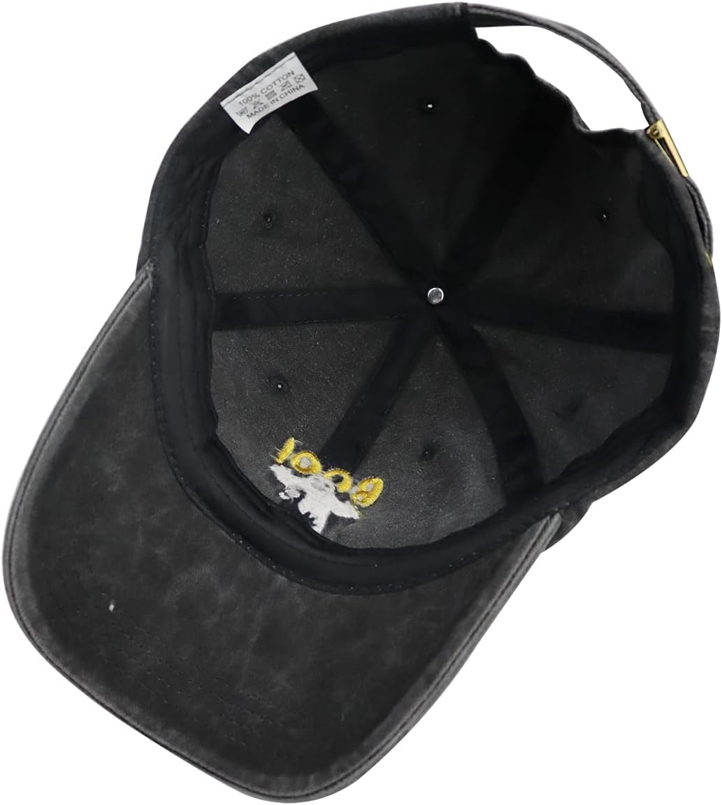 Halloween Decor Baseball Hats, Cute Spooky BOO Cap, Party Decorations Gifts Hat, Adjustable Cotton Embroidery Caps Dad Mom Grandma Grandpa Family Friend, Black, One Size image 4