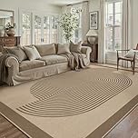 PureCozy Outdoor Rug 200x300cm Rugs Living Room Garden Patios Waterproof Beige Large Outside Carpet Washable Anti Slip Jute Look Carpets Bedroom Office Dining Room Out Door Indoor Mat