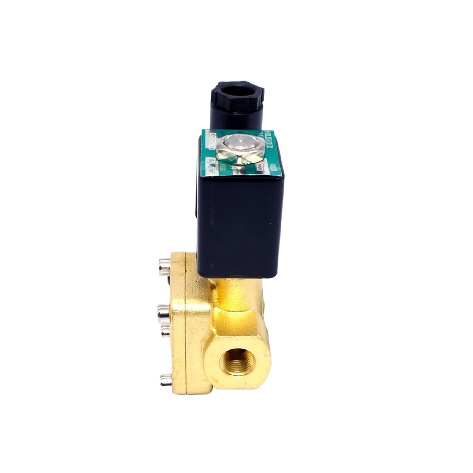 Mosiężny normalnie zamknięty elektryczny zawór elektromagnetyczny wody 24 V 240 V 1/2 "3/4" do średniej temperatury-1 szt.(0.5In 24vdc)