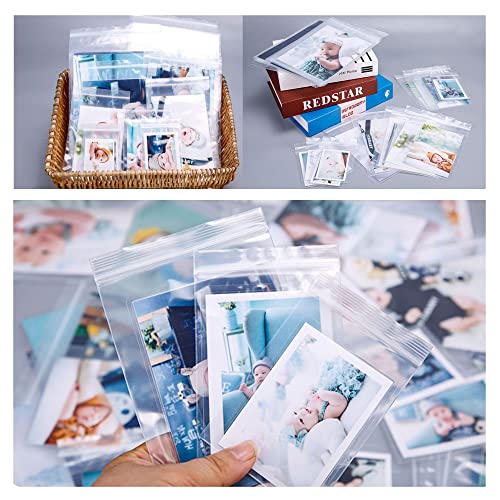 Image of Zipper Reclosable Bags 3 x 3 inch 100ct Small Plastic Jewelry Bags 2mil Clear Zip Poly Bags for Jewelry Pill Ring Candy Coin Beads 8 Sizes to Choose from