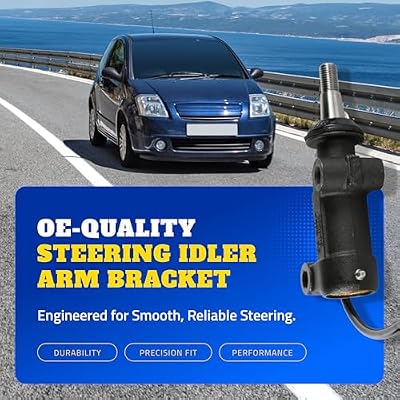 MOOG Front Radius Arm Bushing Kit - Heavy Duty Arm Mount - Idler Bracket & Steering Gear Idler - Wear Resistant Replacement Steering Bracket