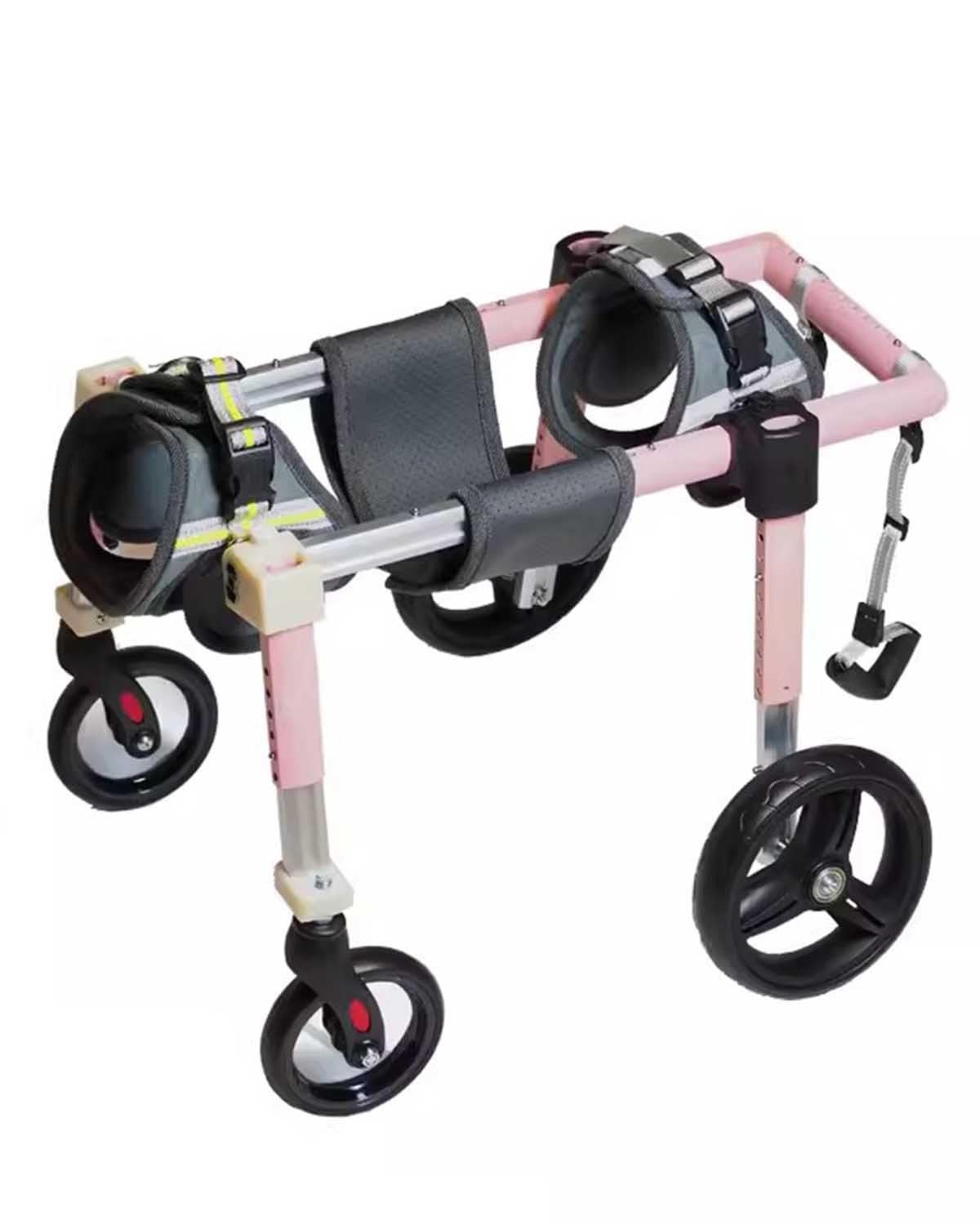 Chariot pour chien handicapé à 4 roues en aluminium réglable