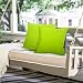 Lewondr Funda de Almohada de PU Impermeable al Aire Libre, [2 PZS]...