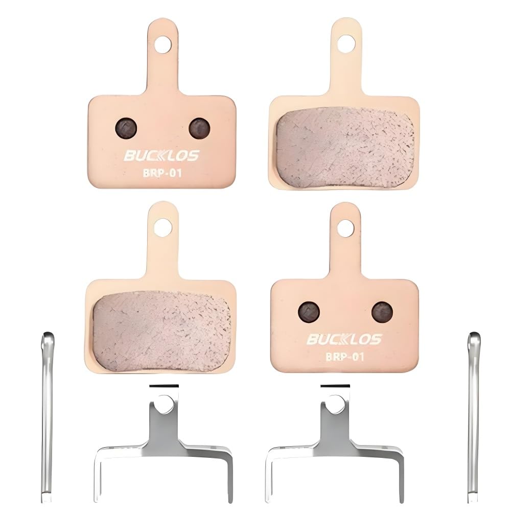 BUCKLOS Bike Brake Pads 4 Pairs Disc Brake Pads for Bicycle, mountain bike Electric Bike Brake Pads Replacement (Sintered Metal-2 pair) — image 1
