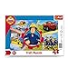 Trefl, Puzzle, Rahmenpuzzle mit Unterlage, 15 Teile, Ein Tag mit Feuerwehrmann, für Kinder ab 3 Jahren