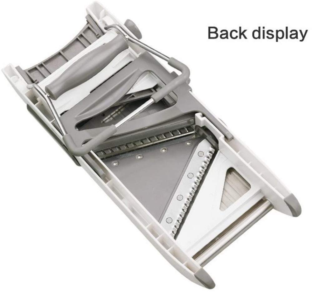 Mandoline Slicer Cuchilla Juliana Profesional De Acero Inoxidable Ajustable 18 Funciones Diferentes Para Cortar Verduras Picar Cebolla Patata Alimentos Ajustables Manualmente Electrodomésticos De Coci