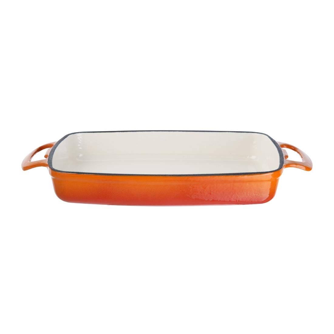Vogue Rectangular Dish Orange - 40x370x217mm 1 3/4Ltr 61fl oz