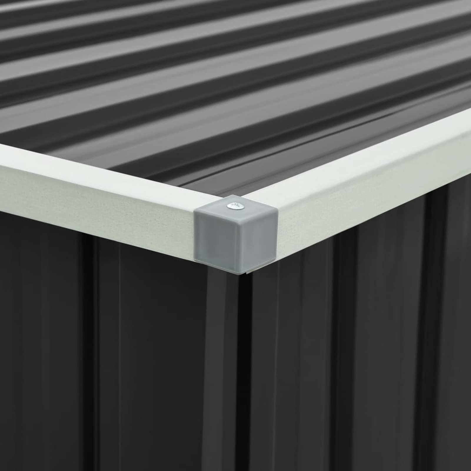 Gartenbox Metall Gartenbox wasserdicht XXL Auflagenbox Metall Aufbewahrungsbox Garten Outdoor Box Kissenbox für Garten-Anthrazit-171 x 99 x 93 cm