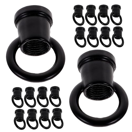 HOLIDYOYO Hanging Light Hooks 20pcs Loop Hooks for Ceiling Chandeliers Zinc Alloy Chandelier Replacement Parts