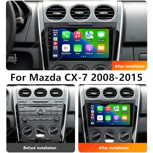 Pantalla multifunción de 9" con GPS para Mazda CX-7: viaje seguro con audio Bluetooth 3