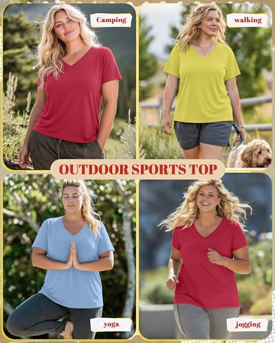 Image of Neer 3 Pack Plus Size Women's T-Shirts