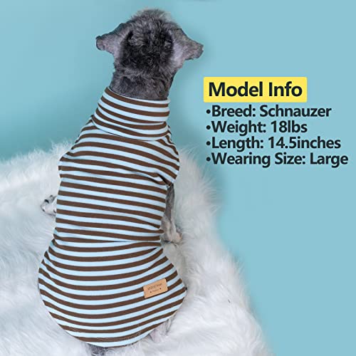 Kyeese 2Pack Dog Coat Turtleneck Stretchy Dog Sweater Super Soft Dog Cold Weather Coat For Medium Dogs In Sleeveless Design Cat Outfit, Yellow,2Xl #TOP6