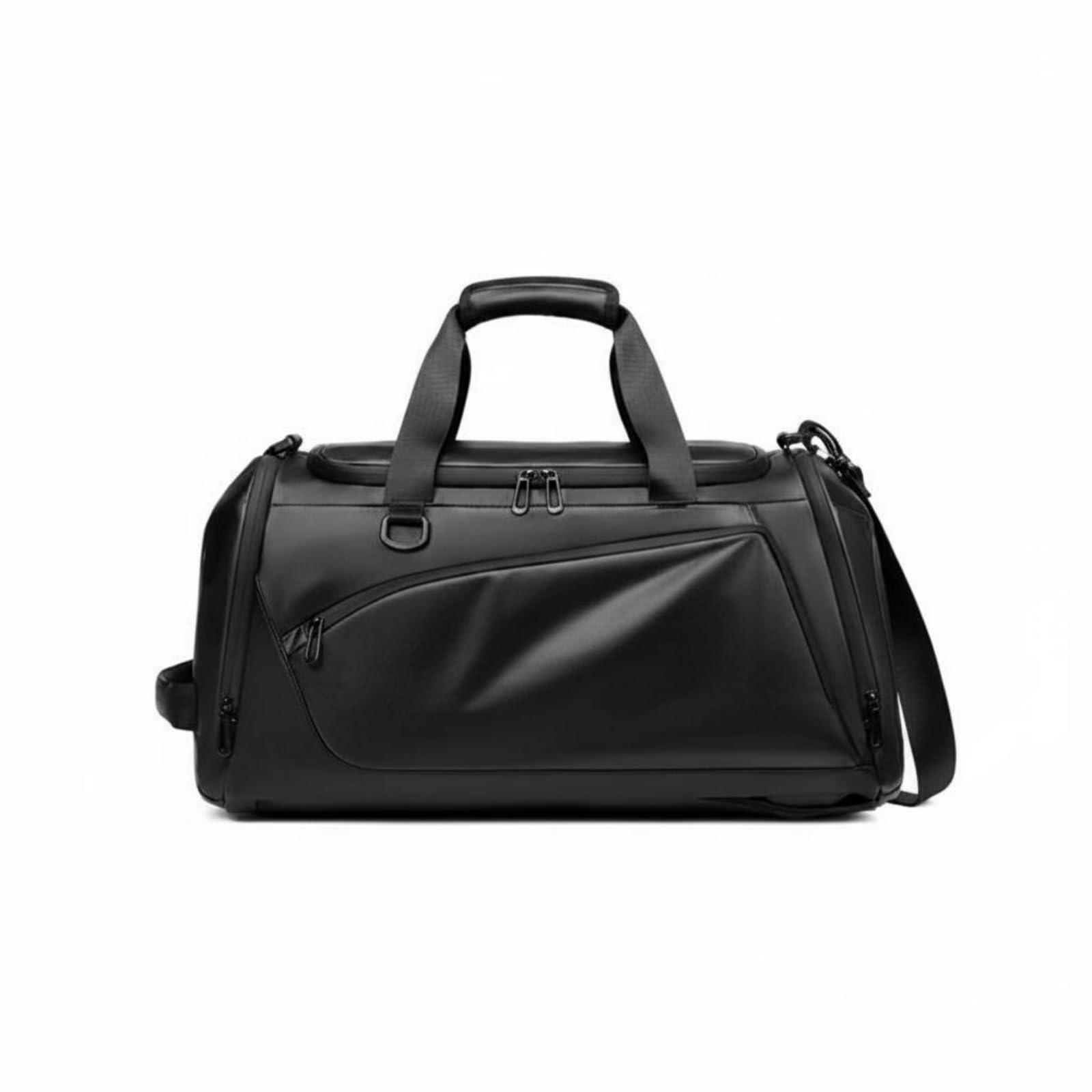 URJIX™ Waterproof Duffel Backpack Water Resistant Black Large | Convertible Carrying Storage Capacity Water-Resistant Build Travel Convenience Large Black-image-38