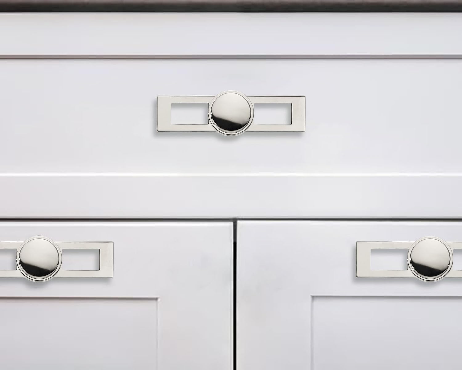 Round Polished Nickel Cabinet Knob - 280BP, 1-1/4 in (32 mm) — KHTUMEWARE