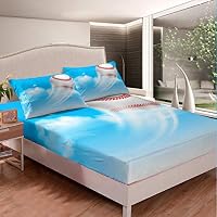 Set Biancheria Da Letto 4 Pezzi Con Pavone, Fiori E Farfalle - Lenzuola Con Angoli In Microfibra Per Letto Singolo/Matrimoniale/Queen - copertina