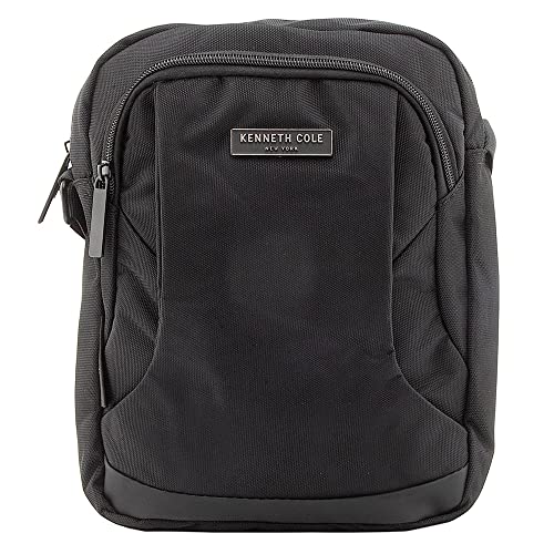 KENNETH COLE NEW YORK Bolsa Mariconera, Pechera, Crossbody bag, Bolso Mensajero, Bandolera, Porta Tablet hasta 8” (Negro)