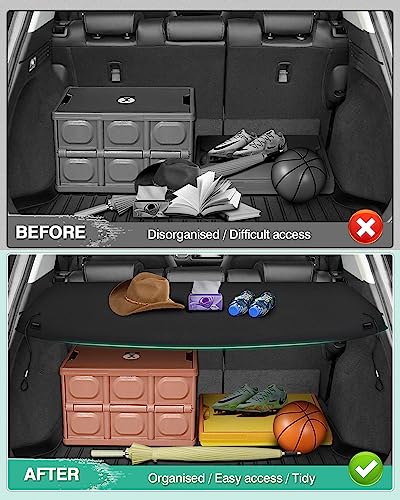 Image of Powerty Cargo Cover for 2023-2025 Honda HRV HR-V, Trunk Cover Privacy Screen Rear Cover Cargo Security Shade for HRV Accessories