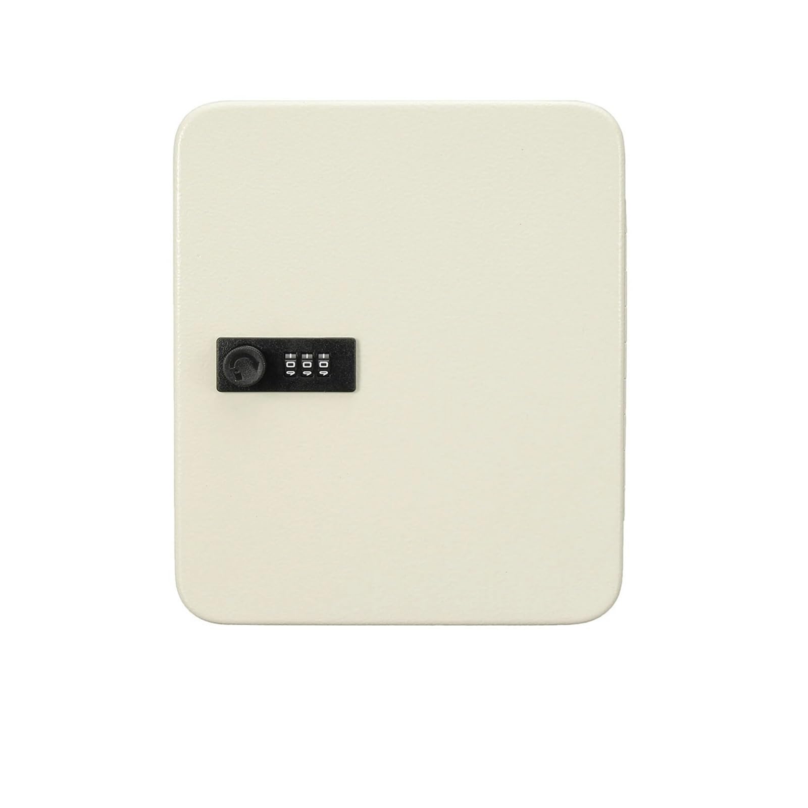 Security Safe Box Storage Cabinet Car Home Security Lockable Key Safe Box Office Combination Lock Password Wall Mounted Resettable Code Metal(28-bit white)