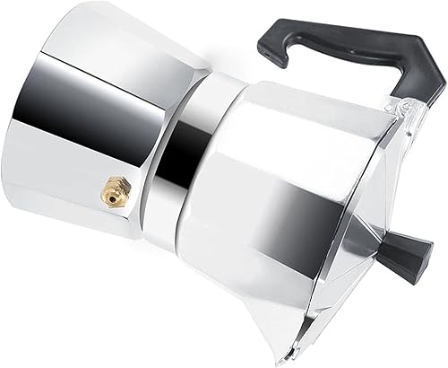Miniatura 4 de Moka Pot - Estufa de café expreso, cafetera para oficina en casa y tienda de café (10.1 fl oz, 6 tazas)