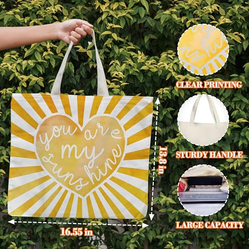Bolsa tote de lona inspiradora para mujer miniatura 2