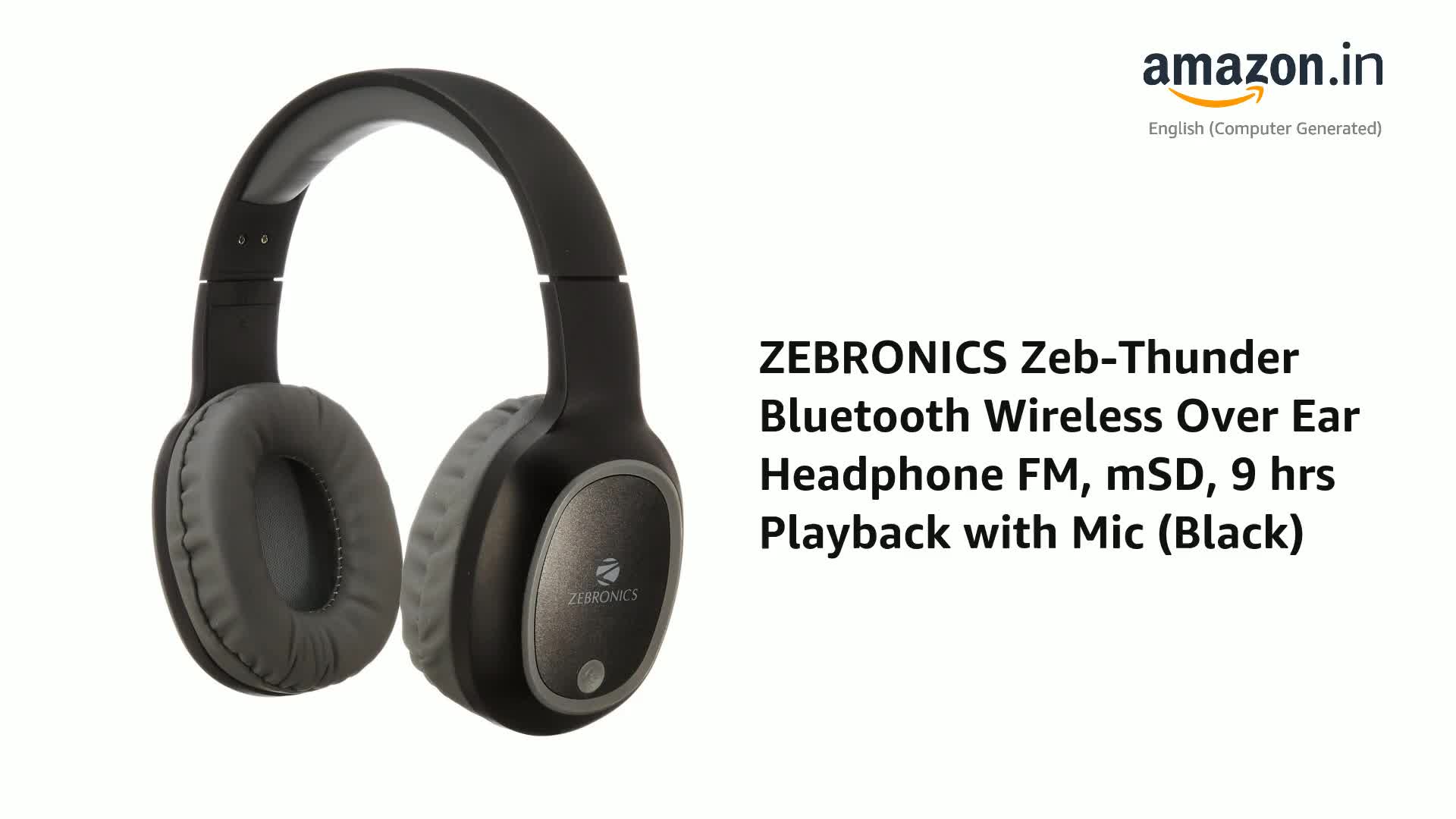 ZEBRONICS Zeb-Thunder Bluetooth 
