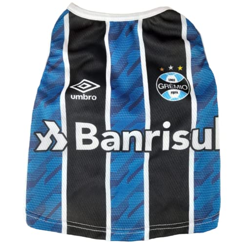 Camiseta Regata para Pet Personalizada do Grêmio 2 (Padrão, PP)