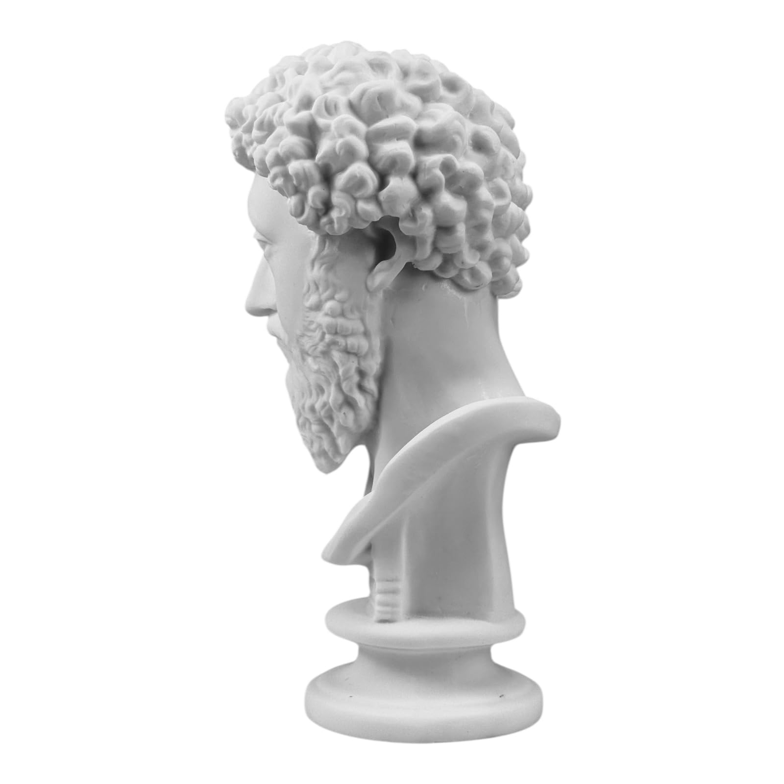 Buste de Marc Aurèle - Statue en marbre coulé à la main, empereur romain et philosophe stoïcien, sculpture de qualité musée, 25 cm