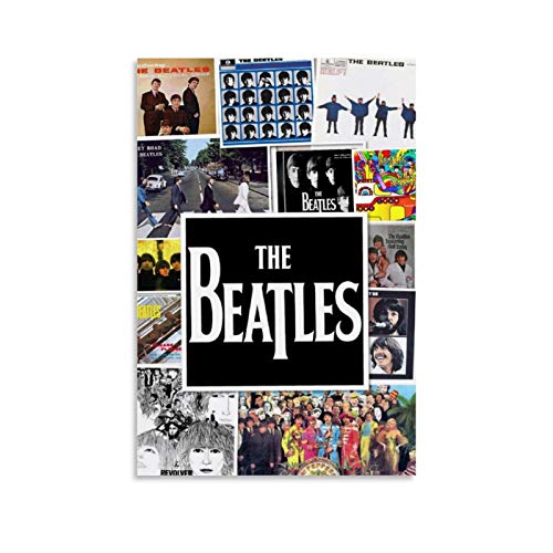 XYDD Couverture de l’album Beatles Poster décoratif Peinture sur toile Art mural Salon Posters Chambre 50 x 75 cm - Les Beatles, Paul McCartney, John Lennon, RIngo Starr, George Harrison XYDD Couverture de l'album Beatles Poster décoratif Peinture sur toile Art mural Salon Posters Chambre 50 x 75 cm