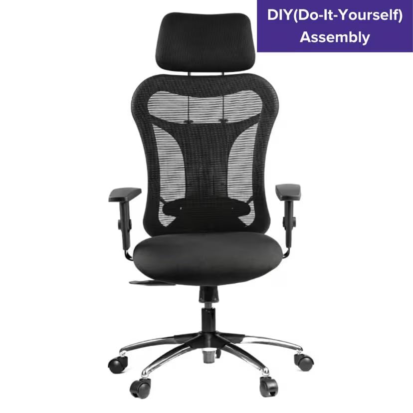 Image of Ergonomic Mesh Executive Mid Back Chair for Office | Breathable Backrest, Padded Seat & Sleek Design | Best Fit for Reception, Meeting Rooms, Workspaces & Daily Seating Comfort