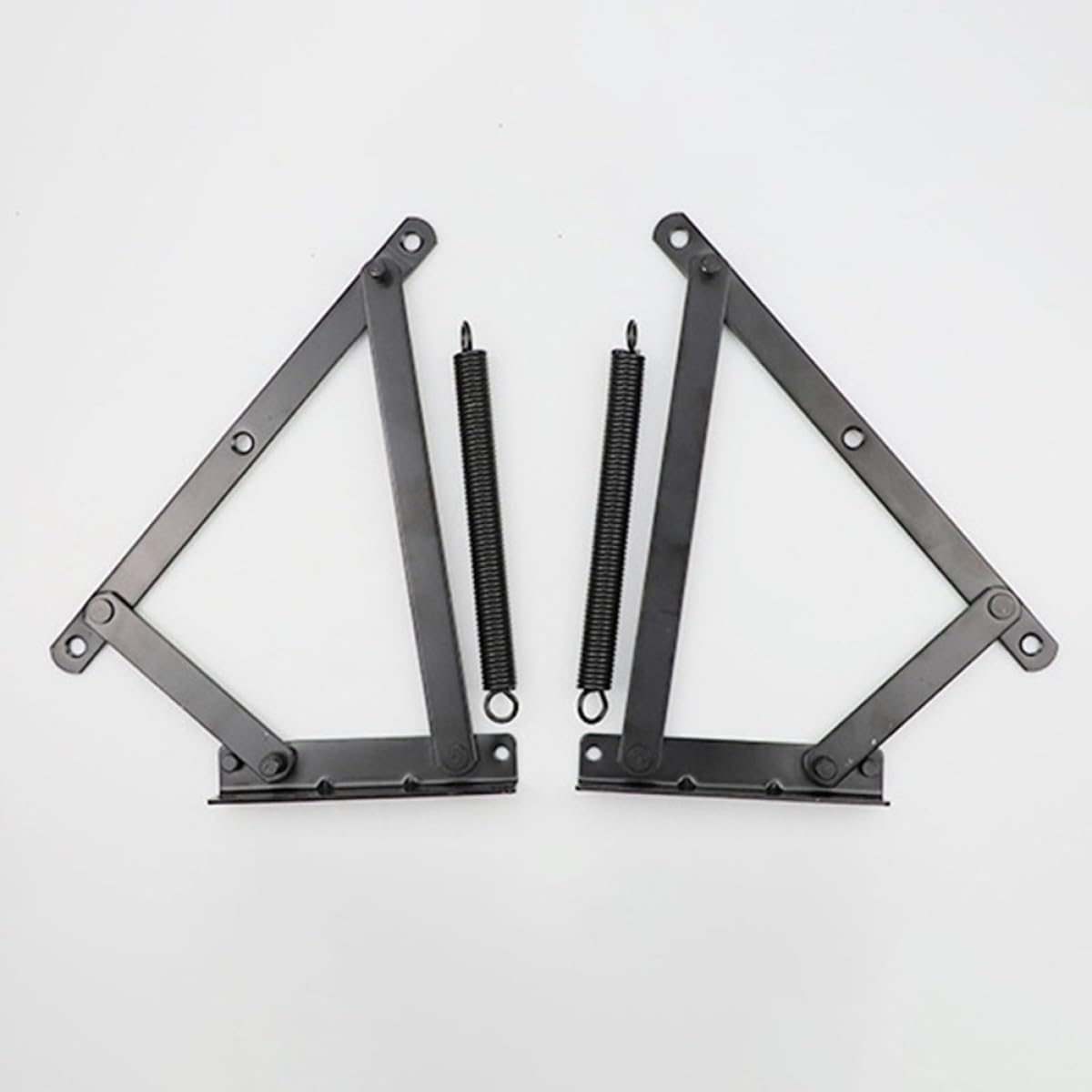 SAFIGLE Sofa Bed Lift Hinge with Spring Support, Triangle Heavy-Duty Cabinet Door Hinge for Storage Box, Foldable Furniture Hardware for Sofa and Chaise Lounge