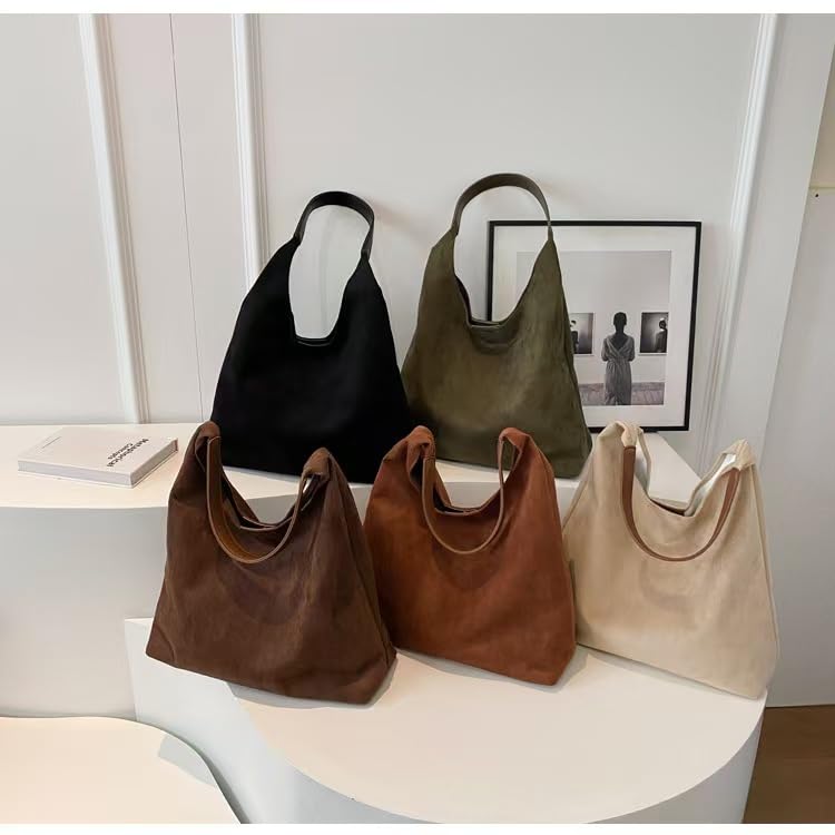 Bolso Hobo de ante para mujer estilo retro miniatura 7