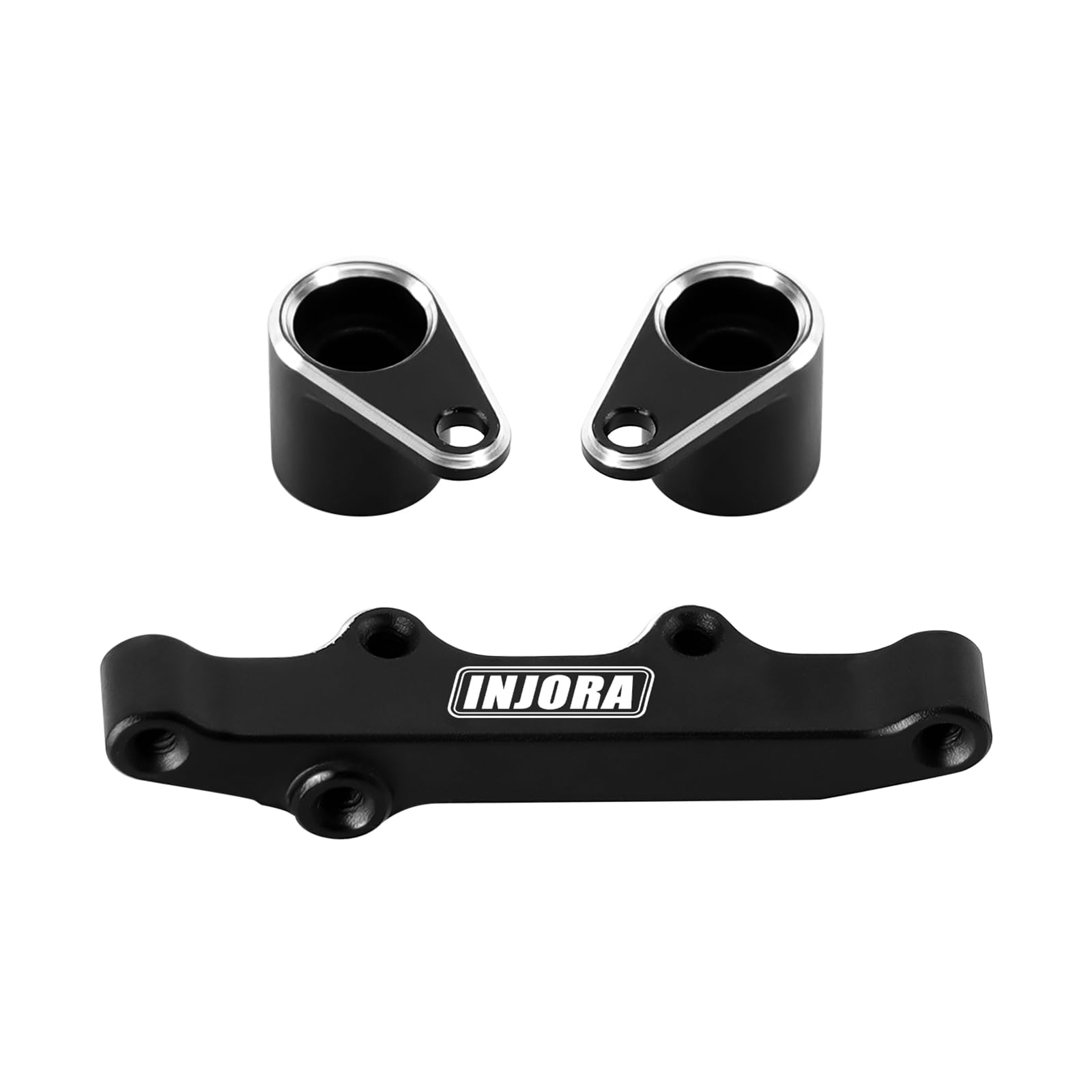 INJORA Aluminium voor achter ophangingsarmen, voorste stuurknuckles, Caster Blocks C-naven en achternaven voor Buggy Losi Micro-B/Micro-T Upgrade