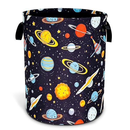 Galaxy Planet Laundry Basket Oxford Cloth Universe Laundry Hamper With