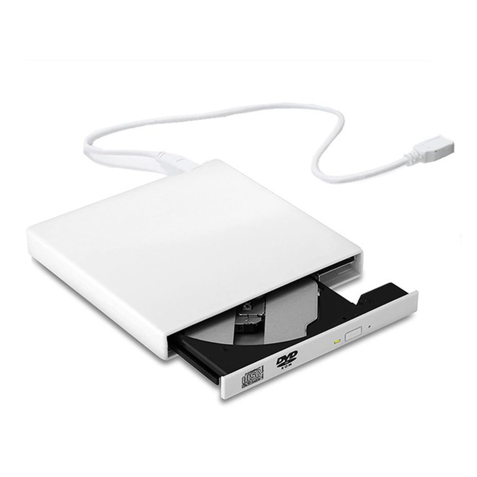 Lecteur CD DVD externe USB 3.0 portable pour ordinateur blanc - 6