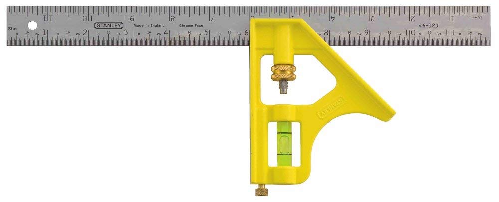 STANLEY Hand Tools 46-123 12-inch Contractor Grade Combination Square