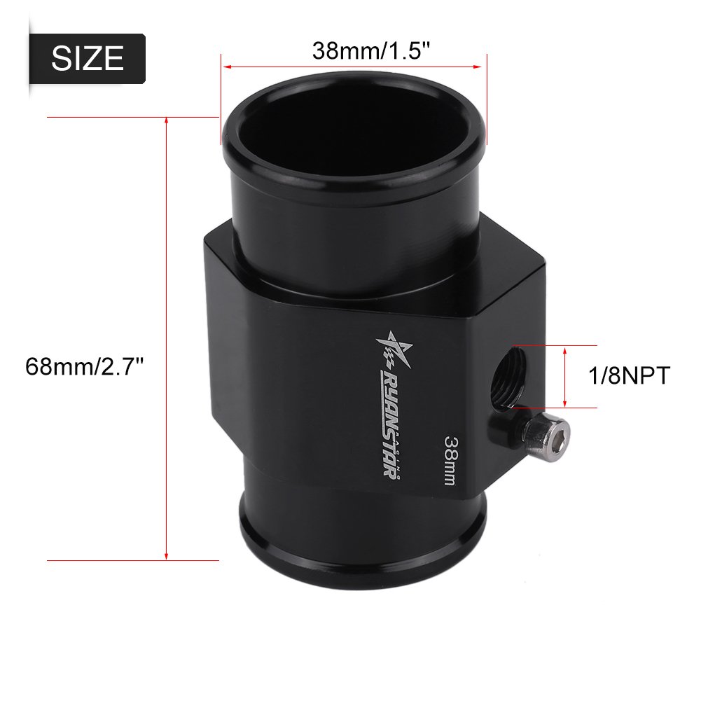 Qiilu Fühler für Wassertemperatur, Schlauch, Heizkörper, Rohr, Sensor, Adapter (38 mm)