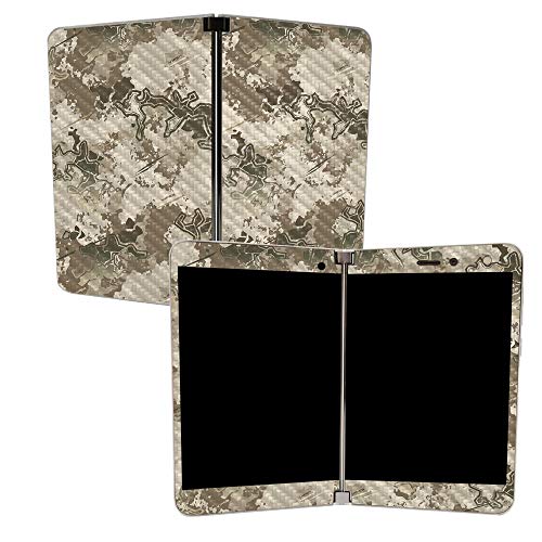 Image of MightySkins Carbon Fiber Skin for Microsoft Surface Duo - Viper Western | Protective, Durable Textured Carbon Fiber Finish | Easy to Apply | Made in The USA