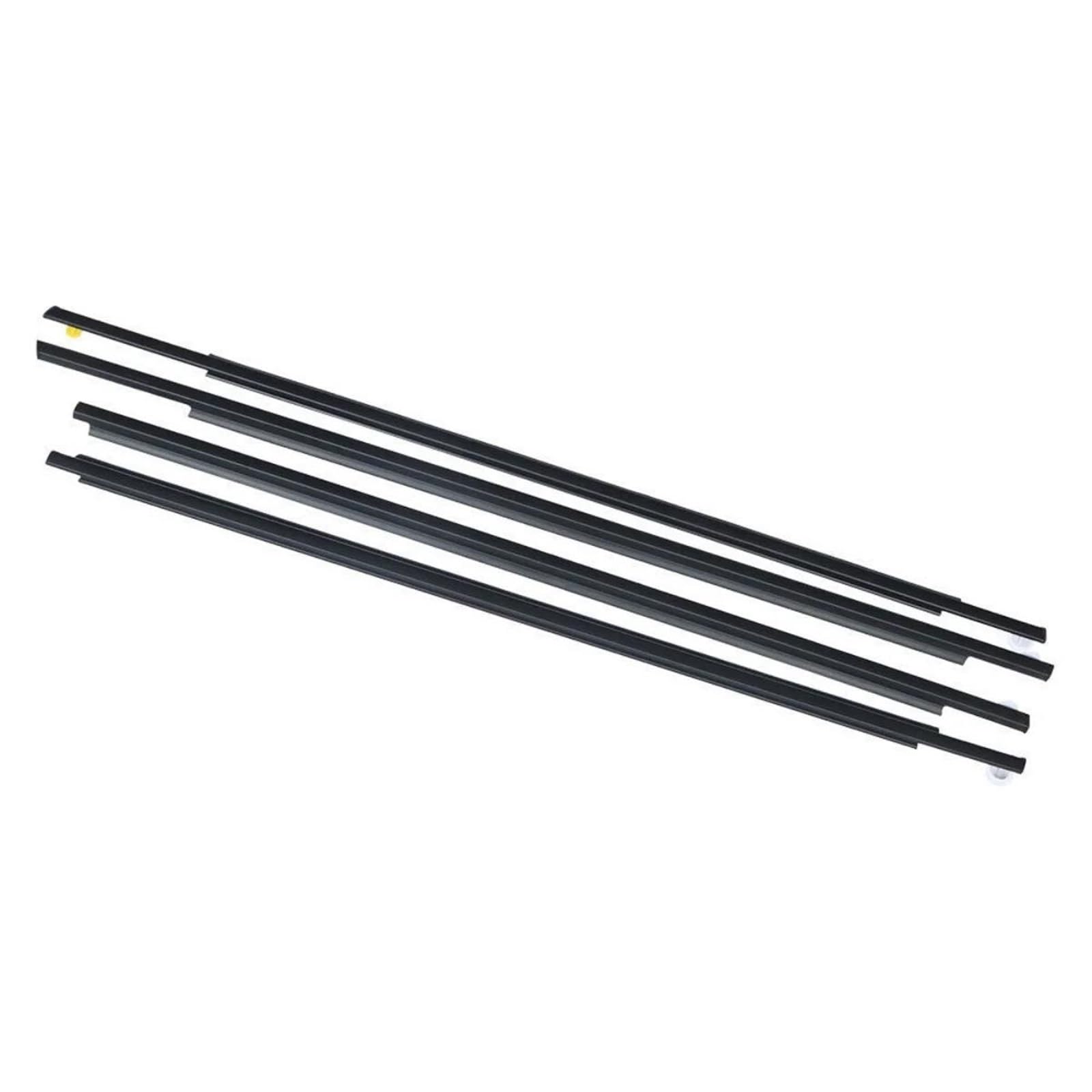 Trfbd One Color 4Pcs Car Window Weatherstrip Black For Toyota For Prius 2004-2009 75720-47010 75710-47010 75740-47010 75730-47010 Rubber