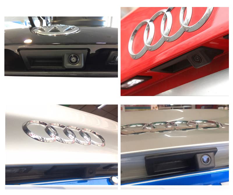 Image of Vlicevrn CCD Car Rear View Camera Trunk Handle with Fish Eye Lens Night Vision Backup Parking Camera Waterproof IP68 Vehicle Camera for Audi A1 /A4L /Q3 /Q5 /S5 /A8L /A6L /A3 Hatchback /VW /Skoda
