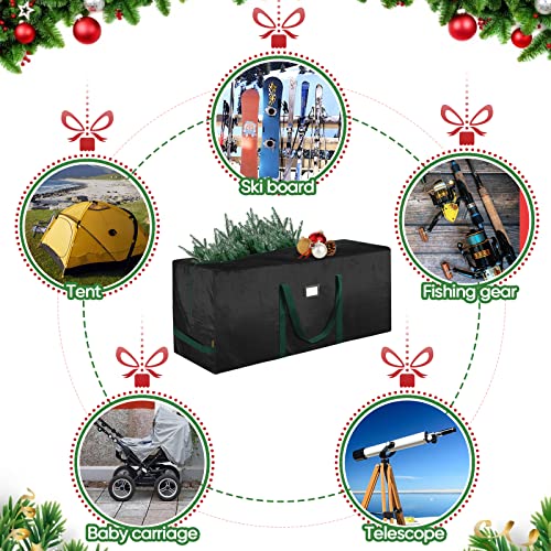 Baleine 9 Ft Christmas Tree Storage Bag, Heavy Duty Extra Large Artificial Christmas Tree Bag With Reinforced Handles And Dual Zippers Wide Opening (Black, 9 Ft) #TOP4